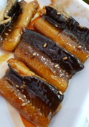 Hình của món Lươn sốt teriyaki cho bé.