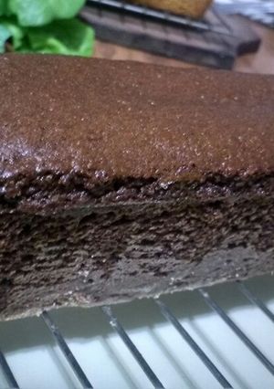 Una foto de Budín de frutilla y chocolate