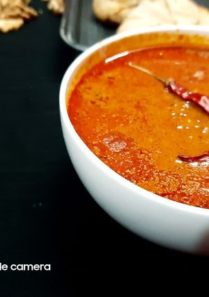 A picture of Walnut scezuan chutney.