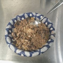 A picture of Moose Burger Stroganoff.