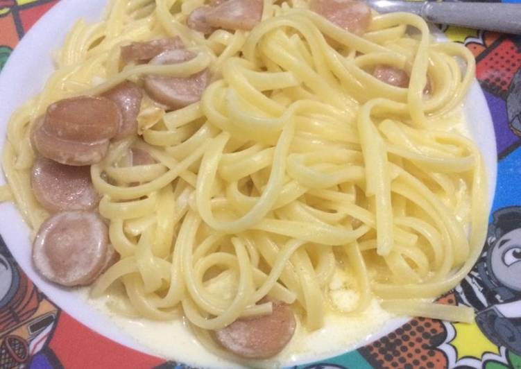 Spagheti Carbonara Simpel (1 porsi)