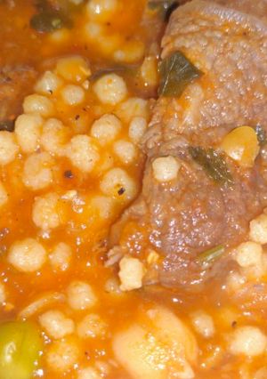 صورة لوصفة بركوكس باللحم الخروف 😋😋🤤☺️☺️
