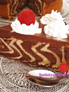Una foto de Tarta amarmolada con chocolate