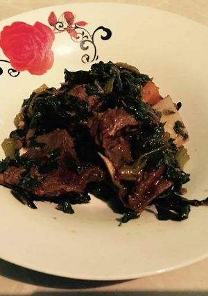 A picture of Beef with Chomolia.