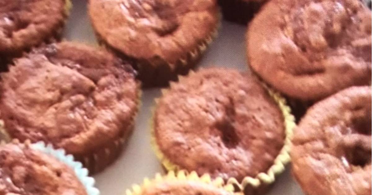 Muffins de plátano con cajeta y nuez Receta de Sofia- Cookpad