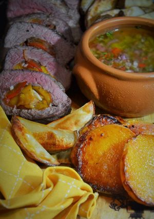 Una foto de Colita de cuadril rellena