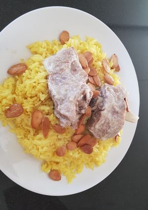 صورة لوصفة منسف اردني لايت باللبن الرائب والزبادي