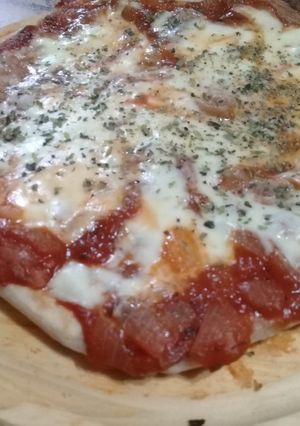 Una foto de Pizza en sartén 😋