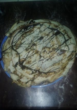 صورة لوصفة الكريب بشوكولاتة