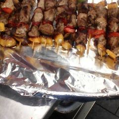 A picture of Beef skewers.
