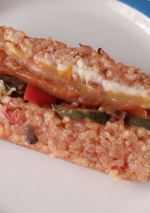 A picture of Mediterranean Rice & Vegetable Loaf.