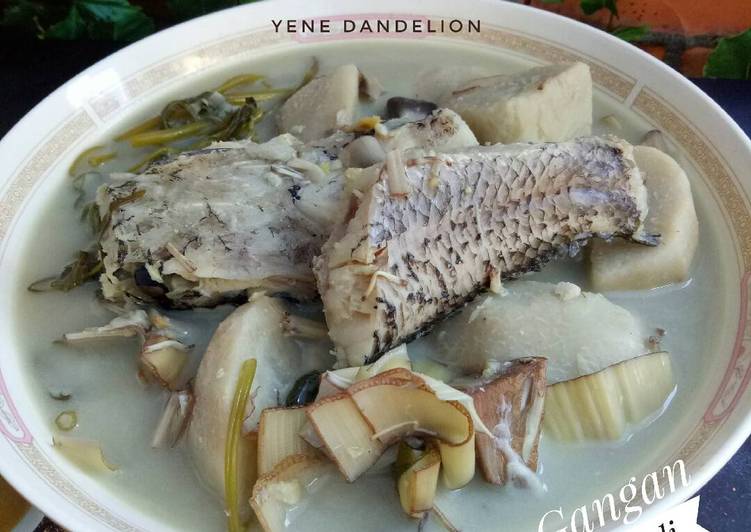 Resep Gangan Keladi Iwak Haruan (Sayur Keladi Ikan Gabus) #Dandelion, Menggugah Selera