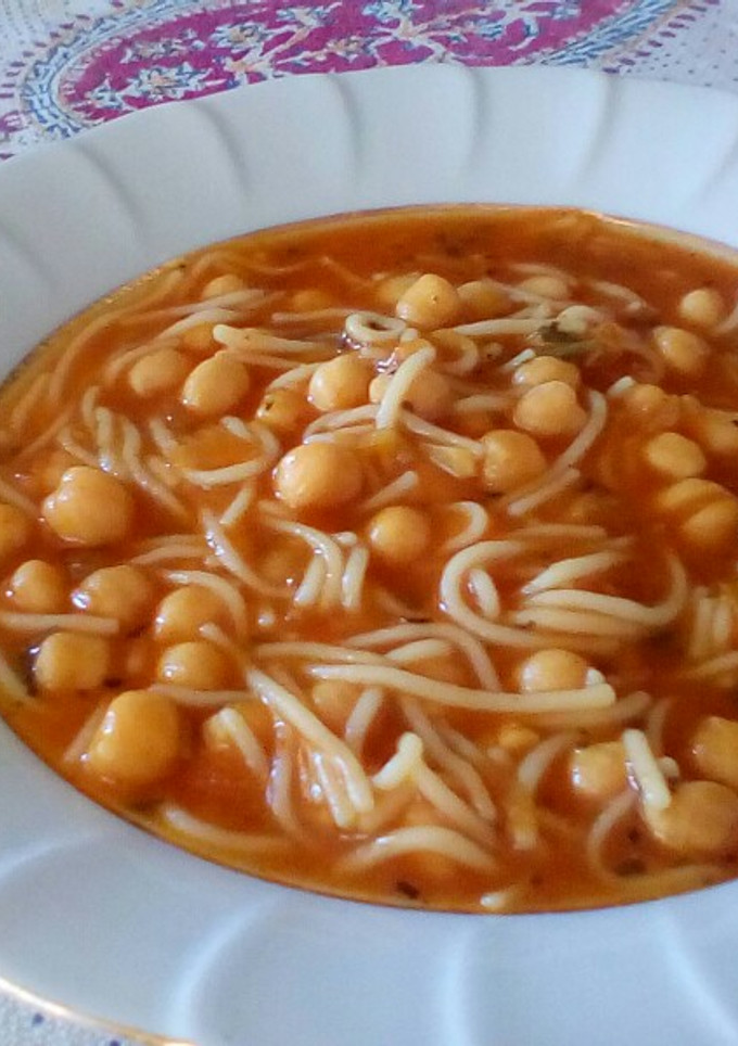 عکسی از دستور سوپ نخود