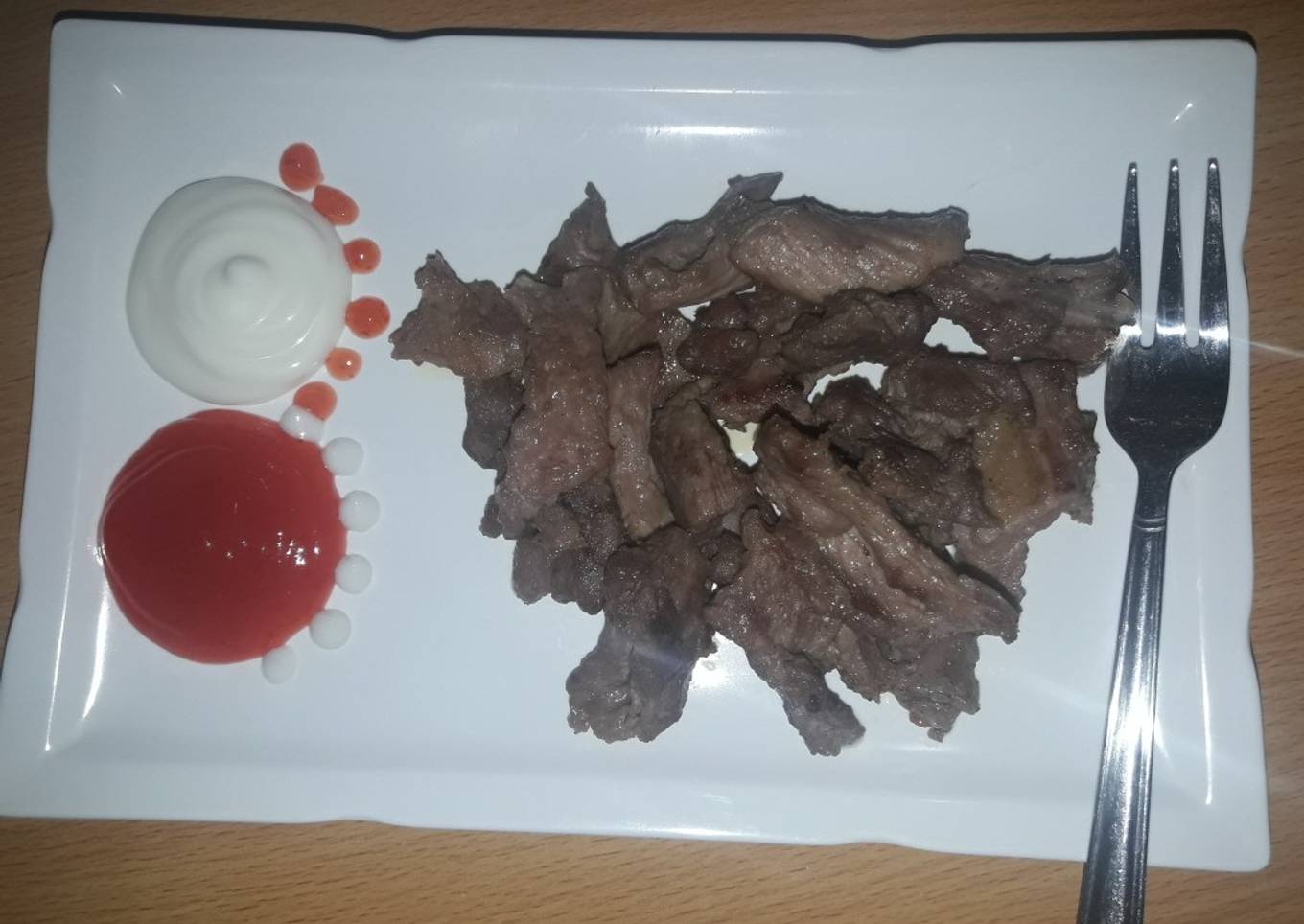 Daging panggang teflon simple