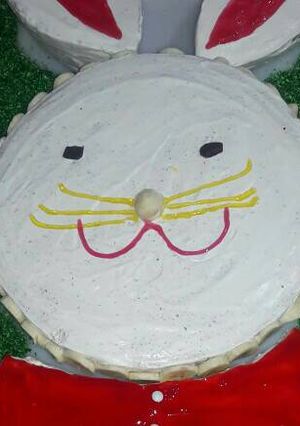 عکسی از دستور کیک تولد خرگوشی