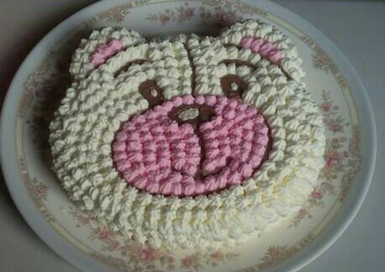 Resep: Kue tar karakter yang Gurih