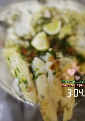 صورة لوصفة مكرونه بالكريمة 😋❣️