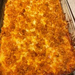 A picture of “Funeral Potatoes”.