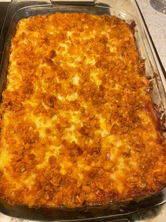 A picture of “Funeral Potatoes”.
