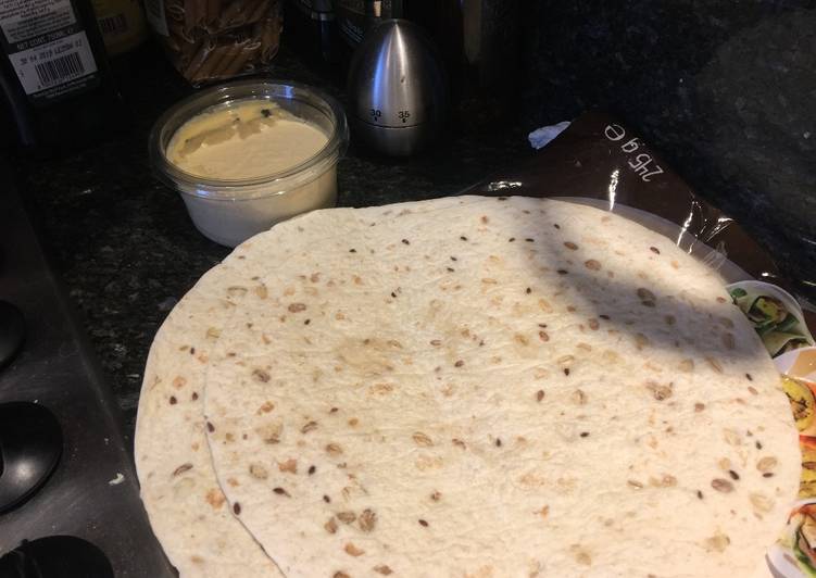 Easiest Way to Prepare Ultimate Houmous on wraps