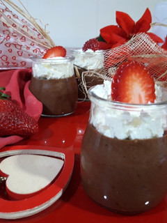 Una foto de Mousse de chocolate