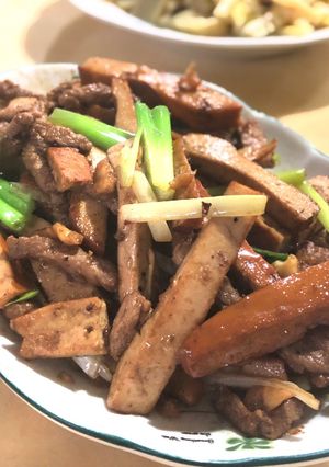 五香豆乾炒肉絲 的食譜成品照片