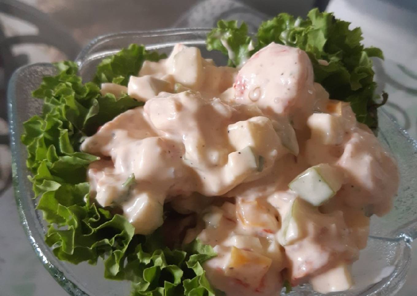 Ensalada de camarones