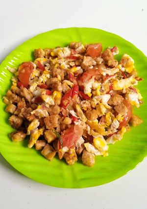 Foto resep Tumis tempe telur orak arik