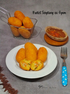 Foto resep 623.Kroket Singkong isi ayam /Pastel Singkong khas Madura