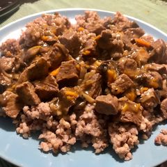 A picture of Buckwheat with Beef.