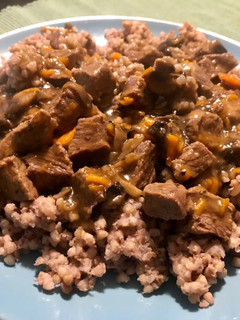 A picture of Buckwheat with Beef.