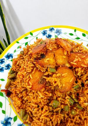 عکسی از دستور لوبیا پلو