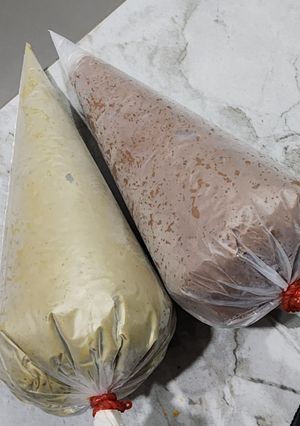 Foto resep Vla Untuk Kue Sus (Varian coklat dan matcha)