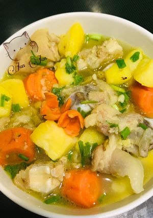 Hình của món Móng giò 🐷 ninh khoai tây🥔🥔.