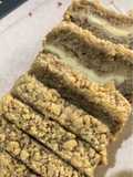 Banana Cream Cheese Bread with Crumble