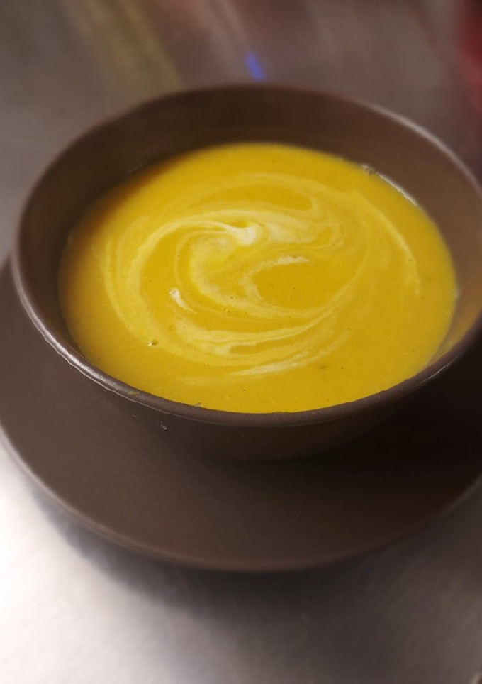 Una foto de Crema de calabaza