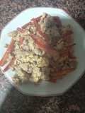 Carne con Pimientos y Huevo