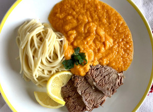Marhahúslevesből vadas recept fotója