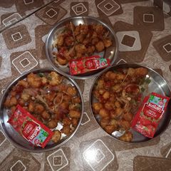 A picture of Baby corn manchurian.
