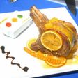 Chuletas en licor de naranja