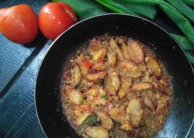 Jengkol goreng bumbu kering