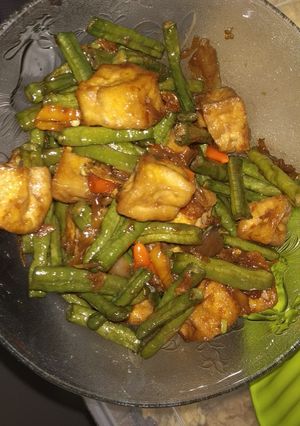 Foto resep Tumis buncis dan tahu