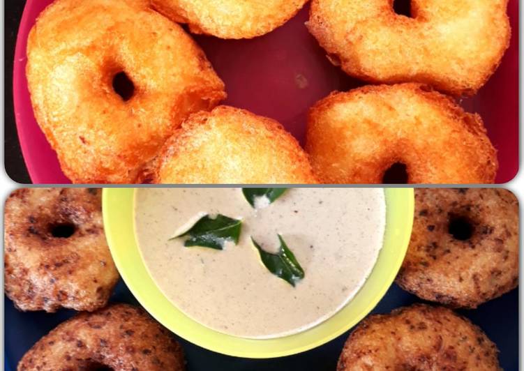 Easiest Way to Prepare Homemade Vada with Peanut and Flax seed chutney