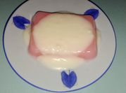 Gambar fla pudding strawberry