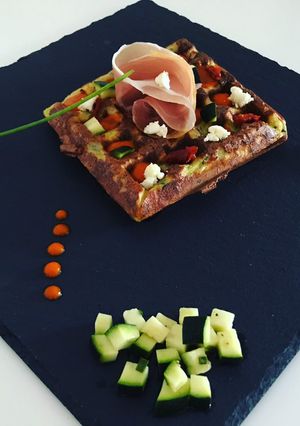 Une photo de Gaufres courgette