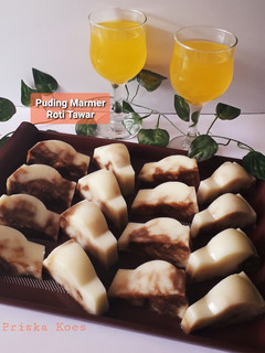 Foto resep Puding Marmer Roti Tawar