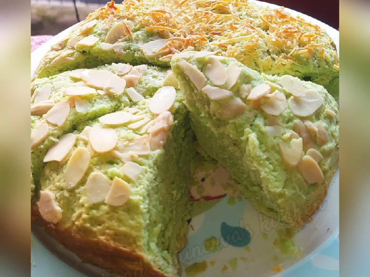 Resep Bolu Pandan Almond Keju Panggang yang Bikin Ngiler