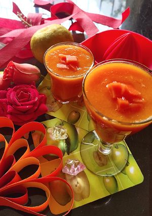A picture of Orange Papaya juice.