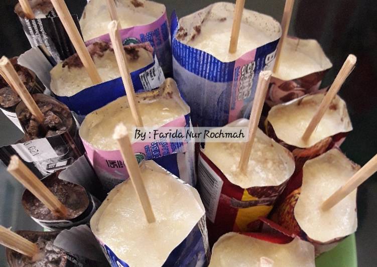 dari awal hingga akhir Membuat Es Krim Viral Anti Gagal
