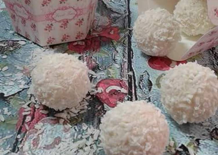 Simple Way to Prepare Homemade Coconut balls